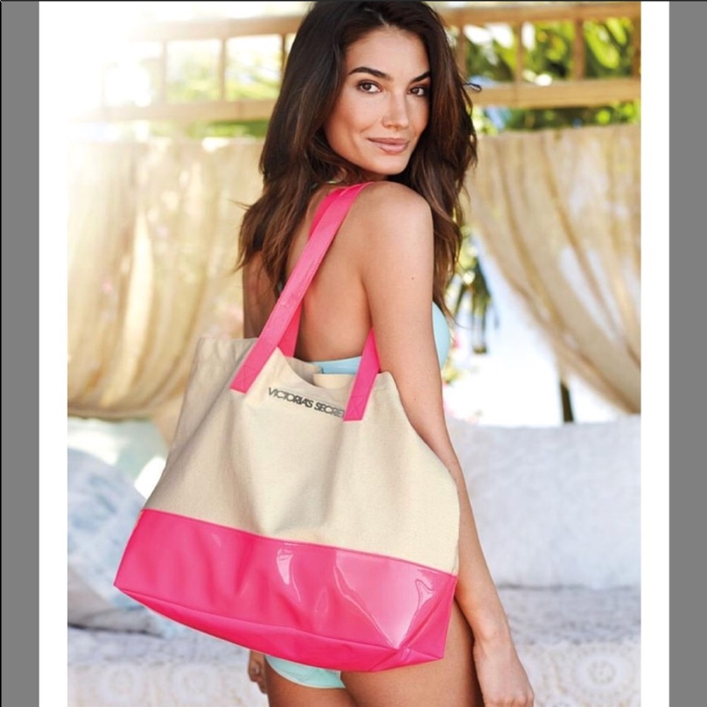 Victoria Secret Pink and Beige Tote - Picture 3 of 6